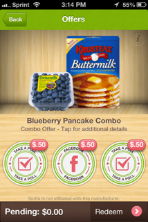 Blueberry Pancake Combo