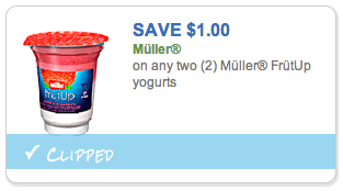 Muller FruitUp Yogurt Coupon