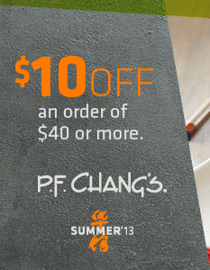 PF Changs Coupon