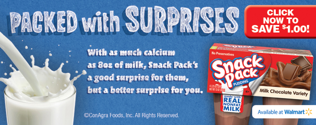 Snack Pack Pudding Printable Coupon
