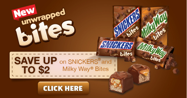 Snickers Milky Way Bites Coupon #shop