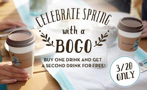 Caribou Coffee Spring BOGO