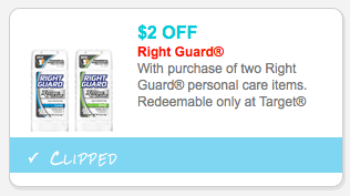 Right Guard Target Coupon