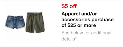 Target Apparel Mobile Coupon