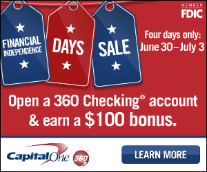 Financial Independence Days Sale