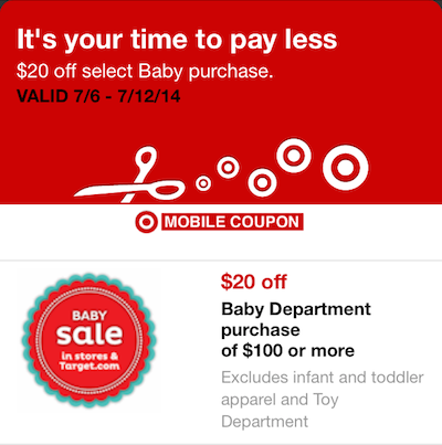 Target Baby Coupon