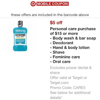 Target Personal Care Coupon