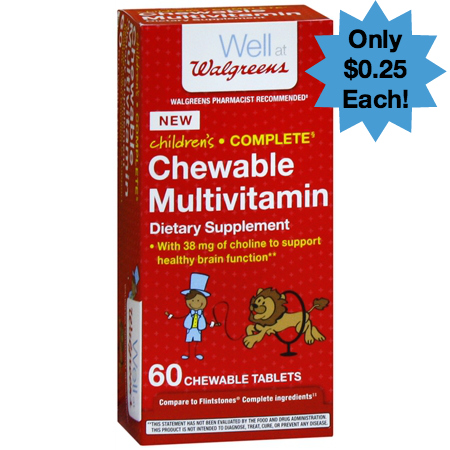 Walgreens Childrens Chewable Multivitamins