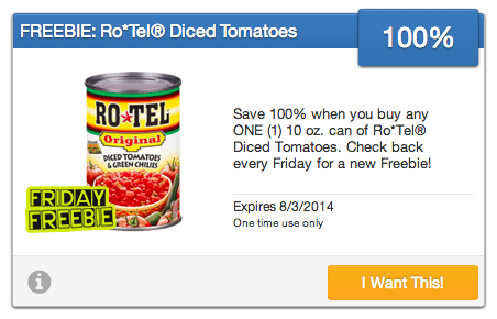 Rotel Tomatoes SavingStar