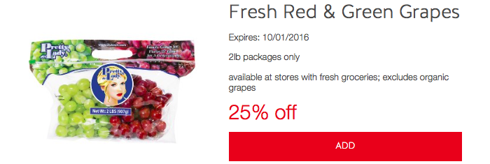 Target Cartwheel Produce Offers